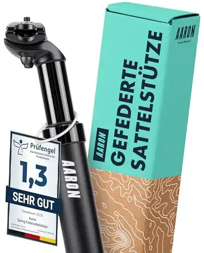 Absenkbare Sattelstütze AARON Spring Federsattelstütze 31,6mm