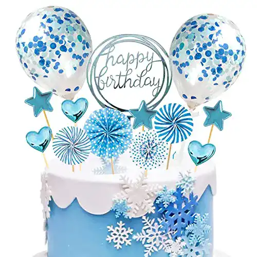 Die beste Torten-Deko BOYATONG Tortendeko Blau, Happy Birthday 2026 Test Bestseller Torten-Deko BOYATONG Tortendeko Blau, Happy Birthday