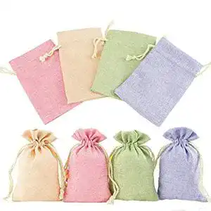 Jutesäckchen ToBeIT 24 Stücke 10 * 14cm Natur Säckchen