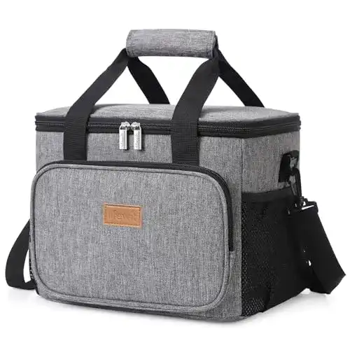 Kühltasche (15 Liter) Lifewit 15L Kühltasche Picknicktasche, Grau