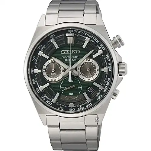 Seiko-Chronograph Seiko Herren-Uhr Quarz Edelstahlband