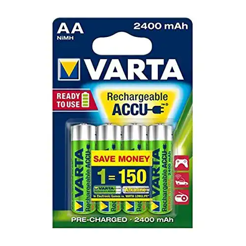 Varta-Batterie Varta Batterien AA, wiederaufladbar, 4 Stück