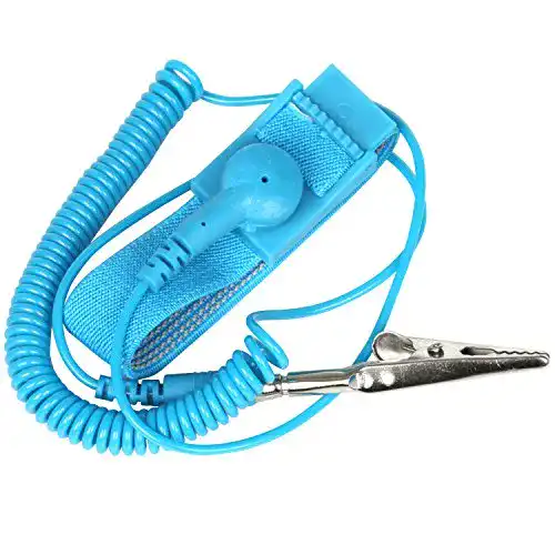 Antistatik-Armband TRIXES mit Erdung Draht und Alligator Clips