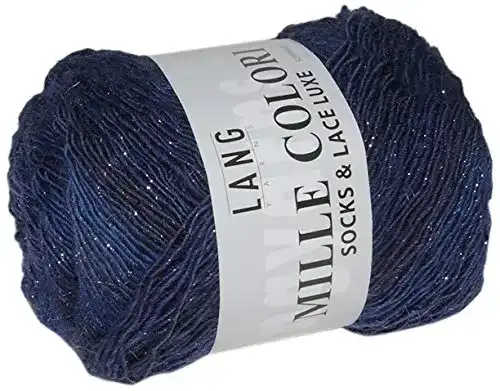 Glitzerwolle Lang Yarns Mille Colori Socks and LACE Luxe, 859.0035