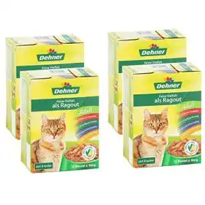Dehner-Katzenfutter Dehner Katzenfutter, Multipack 4 x 12 Beutel