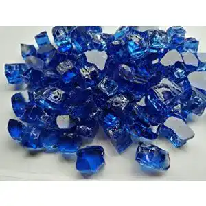 Glasscherben Weiva Feuerglas, Cobald Blau reflektierend (2)