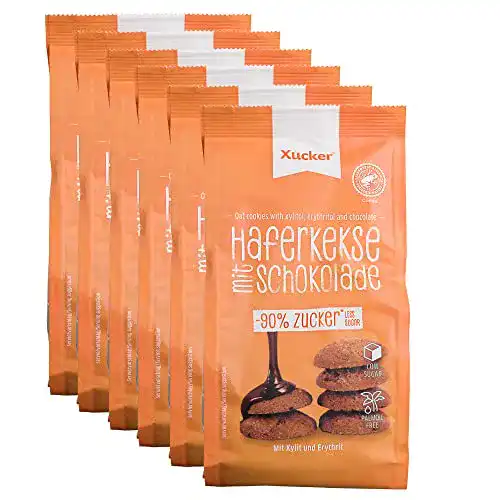 Die beste Haferkekse Xucker, Hafer und Xylit-Vollmilchschokolade, 6x125g 2026 Test Bestseller Haferkekse Xucker, Hafer und Xylit-Vollmilchschokolade, 6x125g