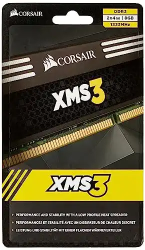 DDR3-RAM 8GB Corsair XMS3 8GB (2x4GB) DDR3 1333 MHz