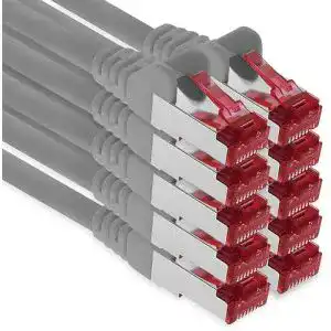Cat6-Kabel 1aTTack.de 1aTTack 87568 0,5m, 10 Stück, grau