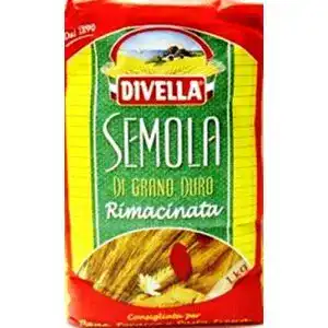 Hartweizengrieß Divella, Semola di Grano Duro Rimacinata, 6 x 1 kg