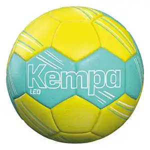 Handball GrÃ¶Ãe 1 Kempa Leo Handball, türkis/Fluo gelb, 1