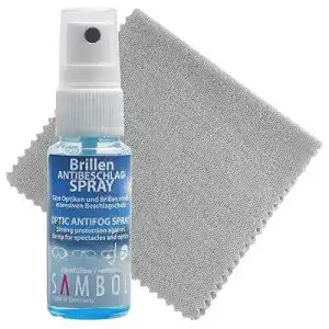 Antibeschlagspray Sambol Brille 30ml plus Brillenputztuch