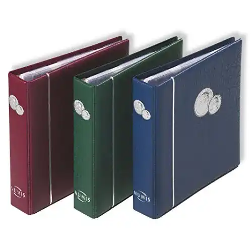 Münzalbum Leuchtturm 310704 NUMIS 5 Hüllen rot