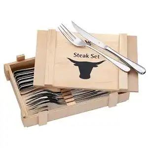 Steakbesteck WMF 12-teilig, mit Namengravur, für 6 Personen