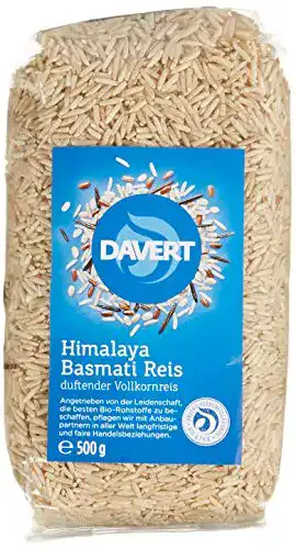 Bio-Reis Davert Himalaya Basmati Reis braun, 500 g