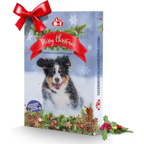 Hunde-Adventskalender 8in1 2022 mit 24 Leckerlis und Snacks