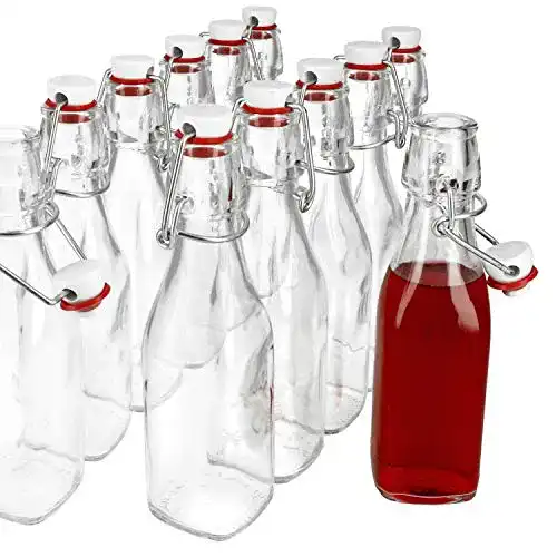 Likörflaschen Bormioli Bügelverschlussflasche 0,25 Liter 12er Set