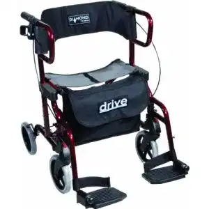 Rollator mit Fußstützen Drive Medical metallic Rollator Diamond