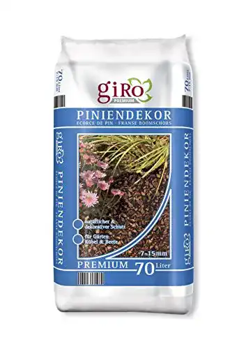 Rindenmulch Giro 70 Liter Premium Pinienrinde Mulch Dekorrinde