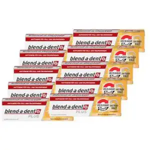 Blend-a-dent-Haftcreme Blend-a-dent 10x 40g PLUS Haftcreme
