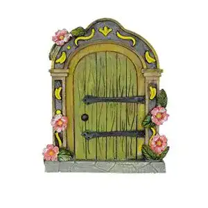Feentür MUAMAX Feen-Gartentür Miniatur Green
