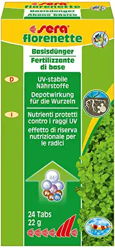Aquarium-Dünger sera florenette 24 Tabs, mit Nährstoffdepot