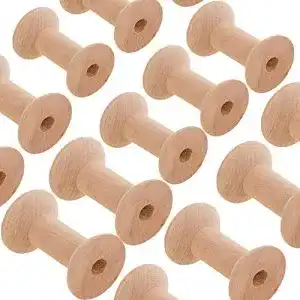 Holzspule BOELLRUNO 20 Stück Nähgarn Spulen Holz Leer