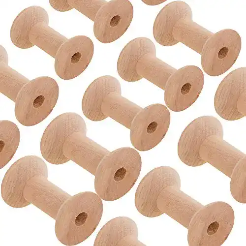 Holzspule BOELLRUNO 20 Stück Nähgarn Spulen Holz Leer