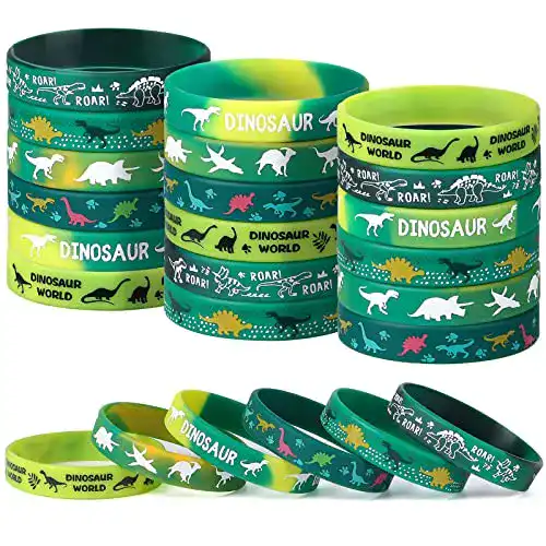 Silikonarmband vamei 30 Stück Dinosaurier Silikon Armbänder