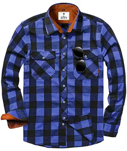 Flanellhemd SwissWell Herren Hemd Langarm mit Kapuze
