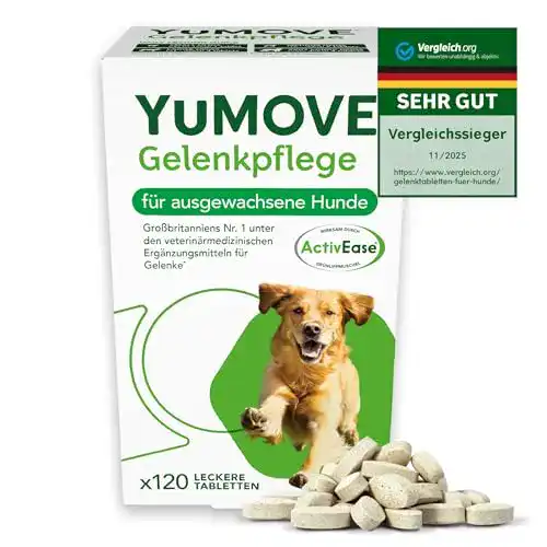 Gelenktabletten für Hunde Lintbells YuMOVE, 120 Tabletten