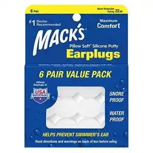 Silikon-Ohrstöpsel Mack’s Pillow Soft, 6 Paar