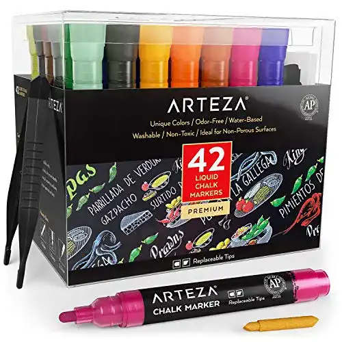 Kreidestifte ARTEZA -Set, 42 Kreidemarker, austauschbar