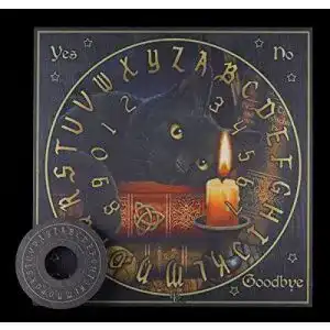 Ouija-Board Figuren Shop GmbH Quijabrett mit Katze