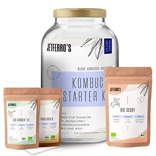 Kombucha-Pilz JETFERRO’S KOMBUCHA, Starter Kit inkl. Anleitung