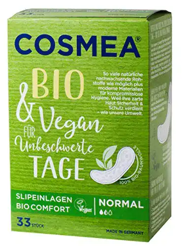 Slipeinlagen COSMEA Bio- Normal, Ohne Duft, 33 Stk.
