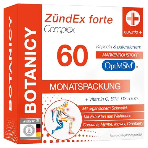 Schmerzmittel Botanicy Zündex Forte Complex 60 Kapseln