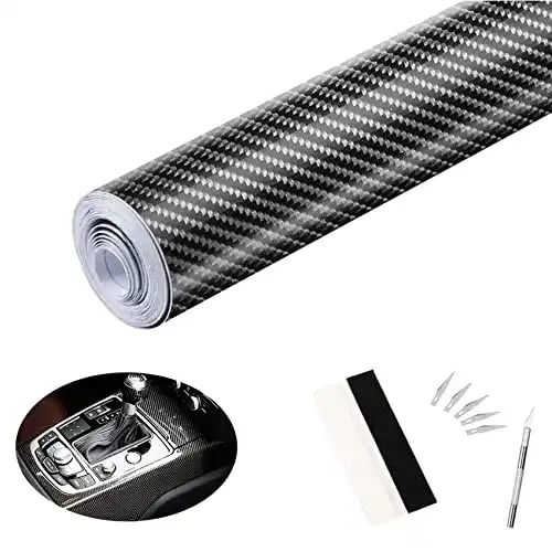 Carbon-Folie sfesnid 6D Carbon Folie + Folierungs-Werkzeug-Set