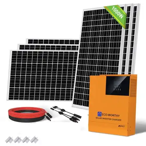 Balkonkraftwerk ECO-WORTHY 4 kW·h/Tag Solarpanel System