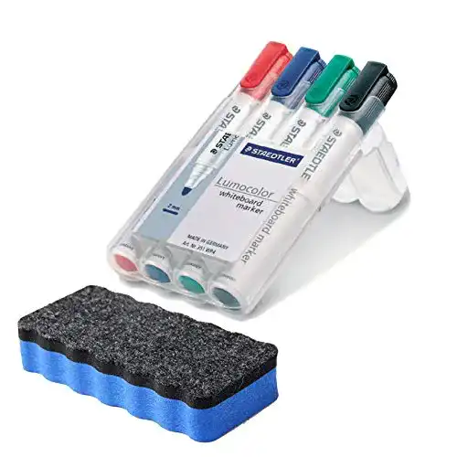 Whiteboard Marker Staedtler 351 WP4 Lumocolor, 4