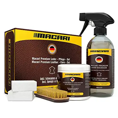 Lederpflege-Set Macari 500ml Balsam + 500ml Reiniger