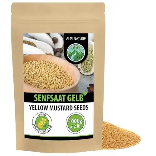 Senfkörner Alpi Nature (1kg), Senfsaat gelb und weiß