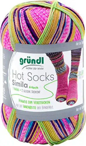 Sockenwolle gründl Hot Socks”Simila”, 4fach, 100 g Farbe 306