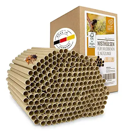 Füllmaterial Insektenhotel wildtier herz 200 Nisthülsen Ø 8mm