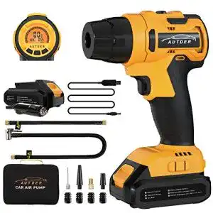 Akku-Kompressor AUTDER Akku Elektrisch Luftpumpe 140 PSI 12V
