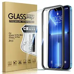 iPhone-14-Pro-Max-Panzerglas Yastouay 3 Stück Panzer Schutz Glas