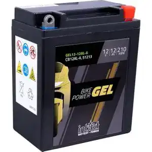 Motorradbatterie 12 V 12 Ah Intact, Bike-Power GEL12-12AL-A