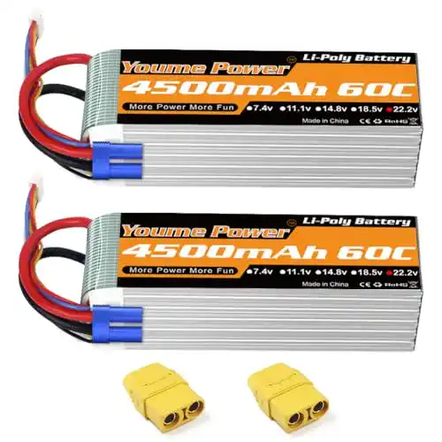 6S-LiPo Youme Power Youme 6S Lipo Batterie, 22,2 V 4500 mAh