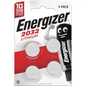 CR2032 Energizer Batterien, Lithium Knopfzelle, 4 Stück