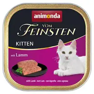 Kitten-Nassfutter animonda Vom Feinsten Kitten, Lamm, 32×100 g